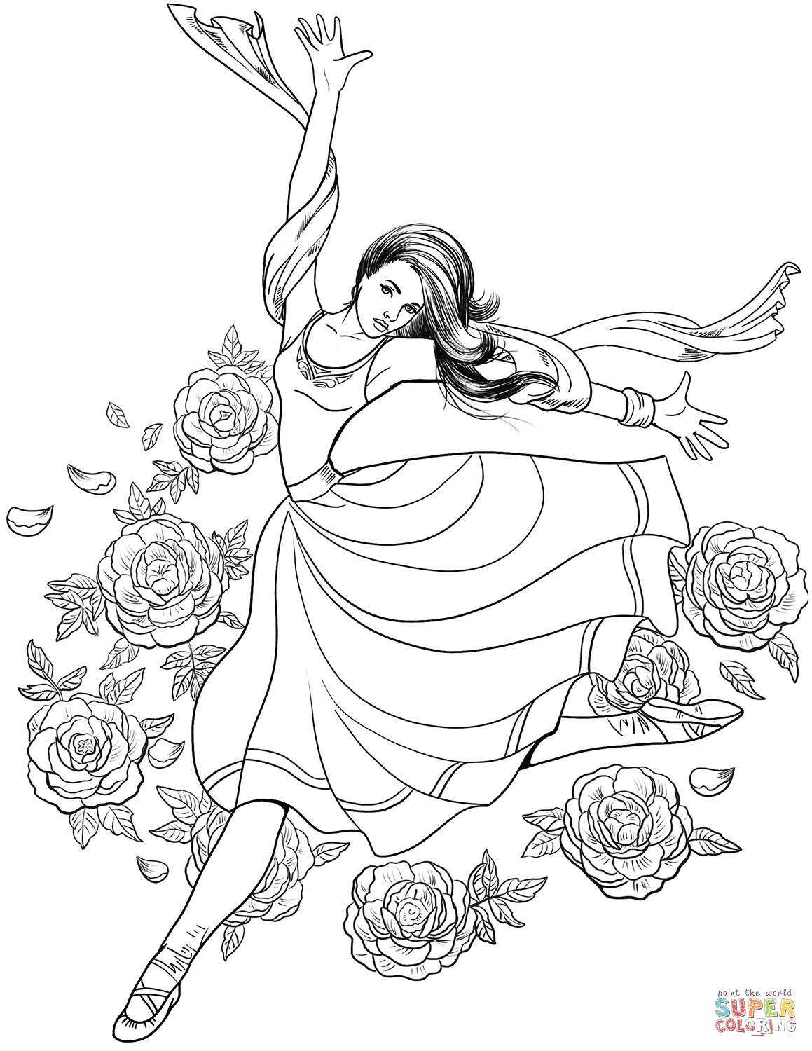 Dancers Coloring Pages Free Printable 84