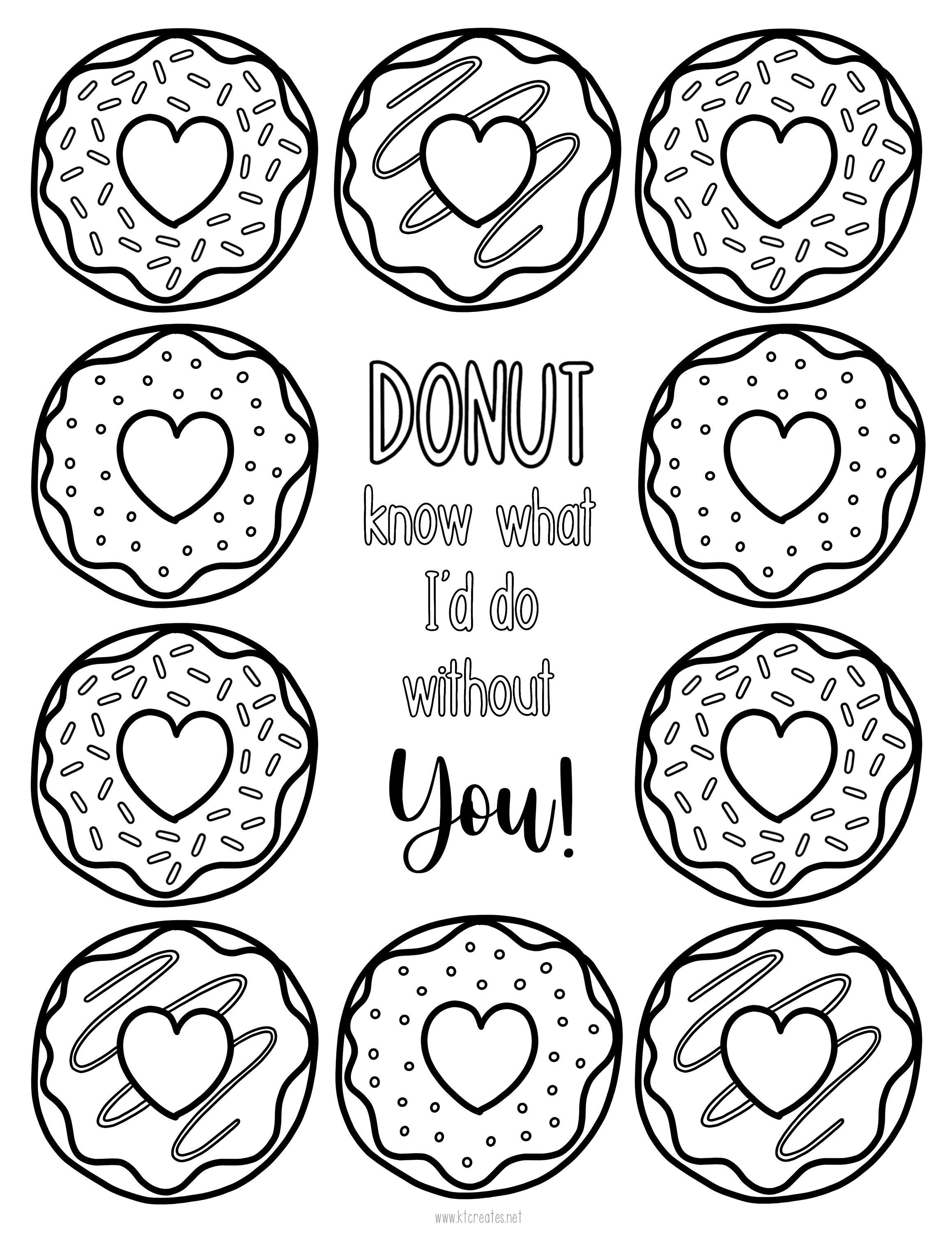 Donut Coloring Pages Free Printable 101