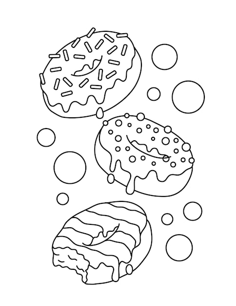 Donut Coloring Pages Free Printable 103