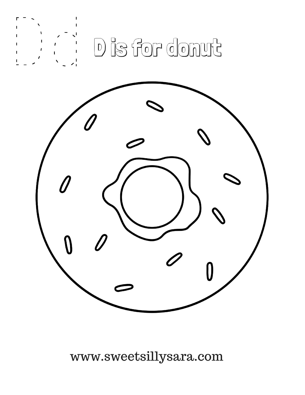 Donut Coloring Pages Free Printable 104