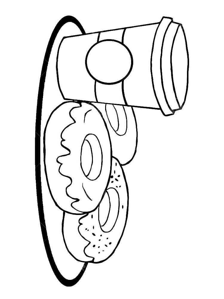 Donut Coloring Pages Free Printable 13