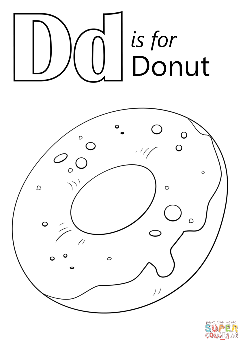 Donut Coloring Pages Free Printable 14