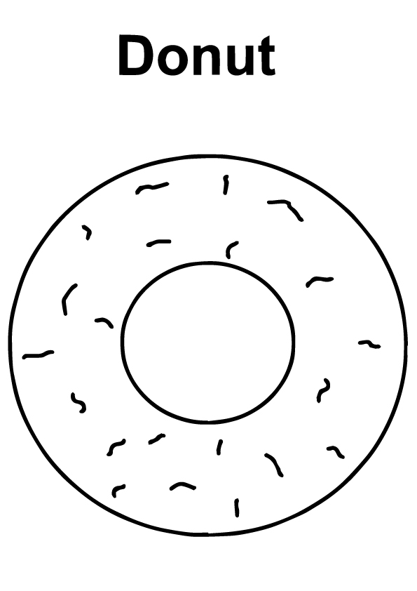 Donut Coloring Pages Free Printable 15