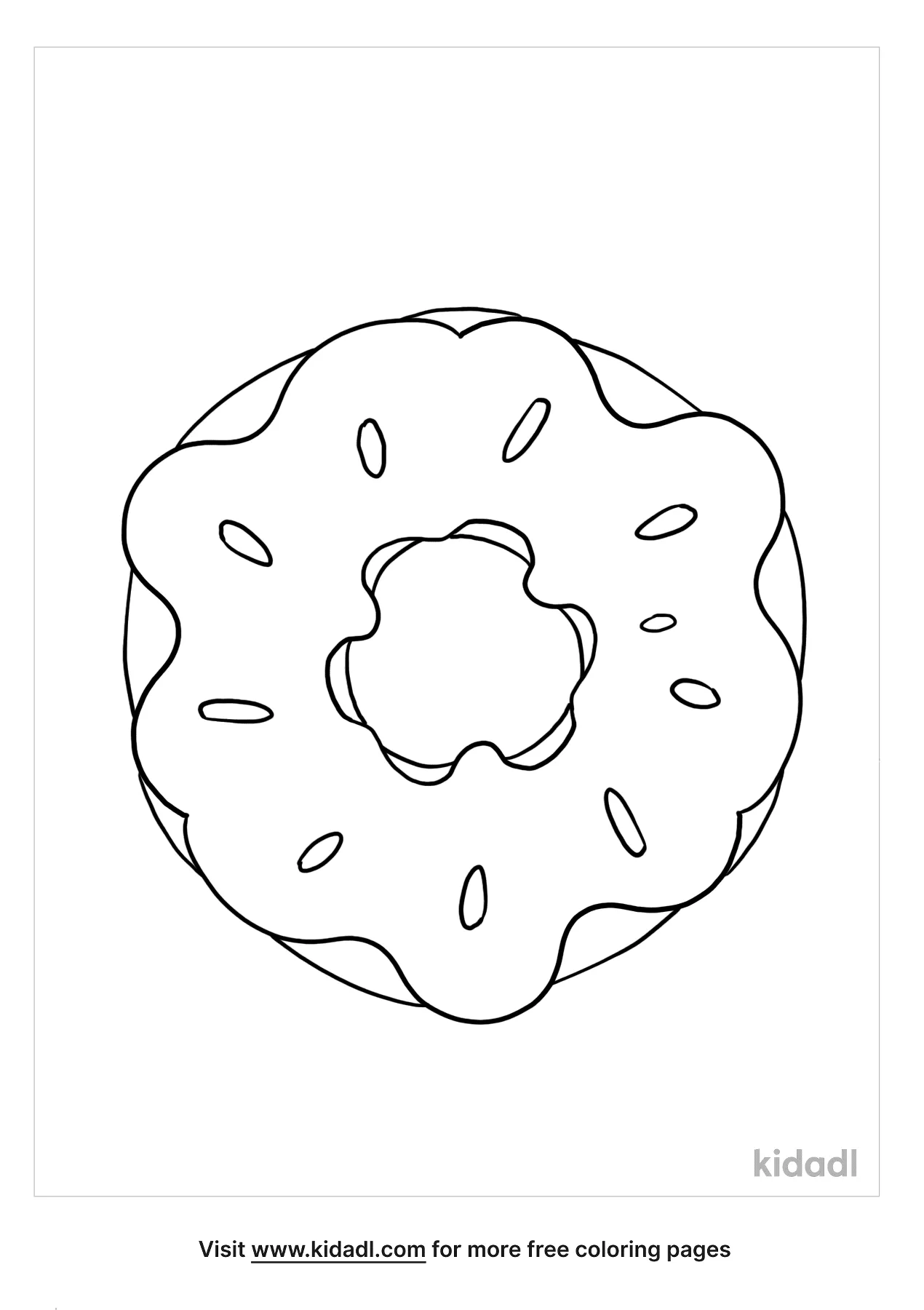 Donut Coloring Pages Free Printable 28