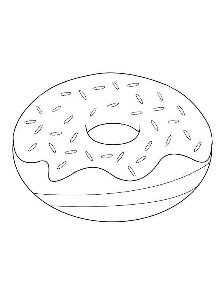 Donut Coloring Pages Free Printable 29