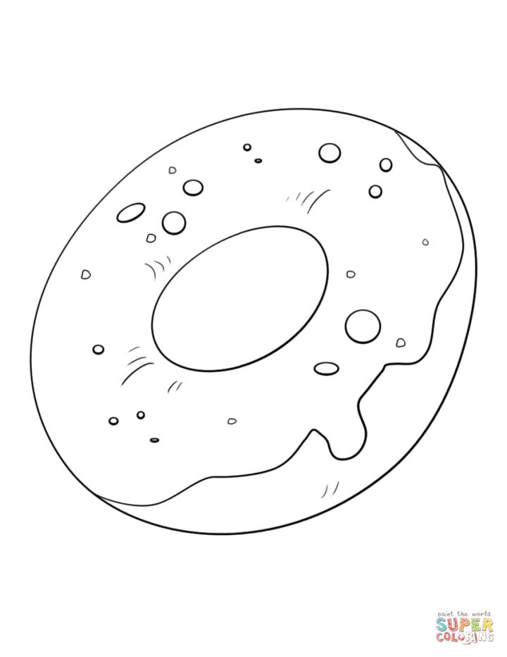 Donut Coloring Pages Free Printable 31