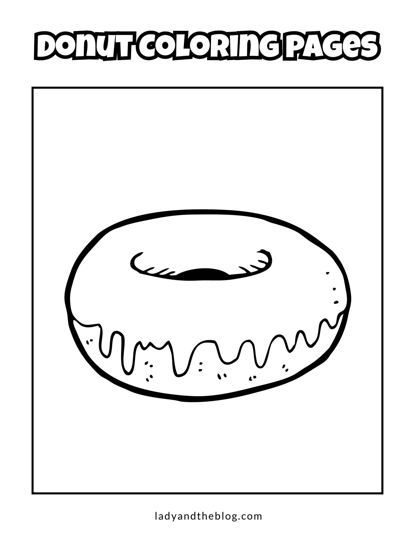 Donut Coloring Pages Free Printable 44