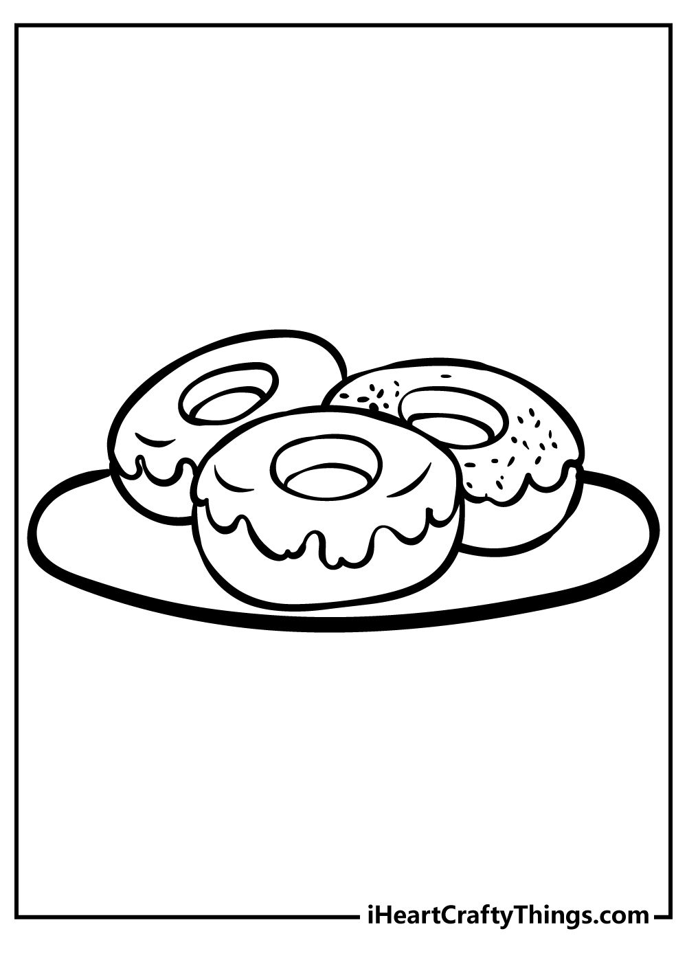 Donut Coloring Pages Free Printable 47