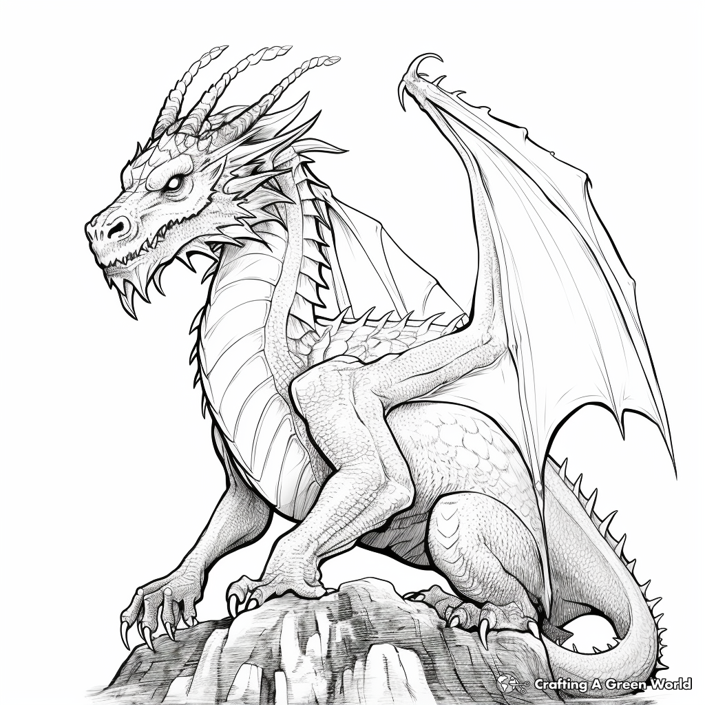 Dragon Coloring Pages for Adults Unique 149