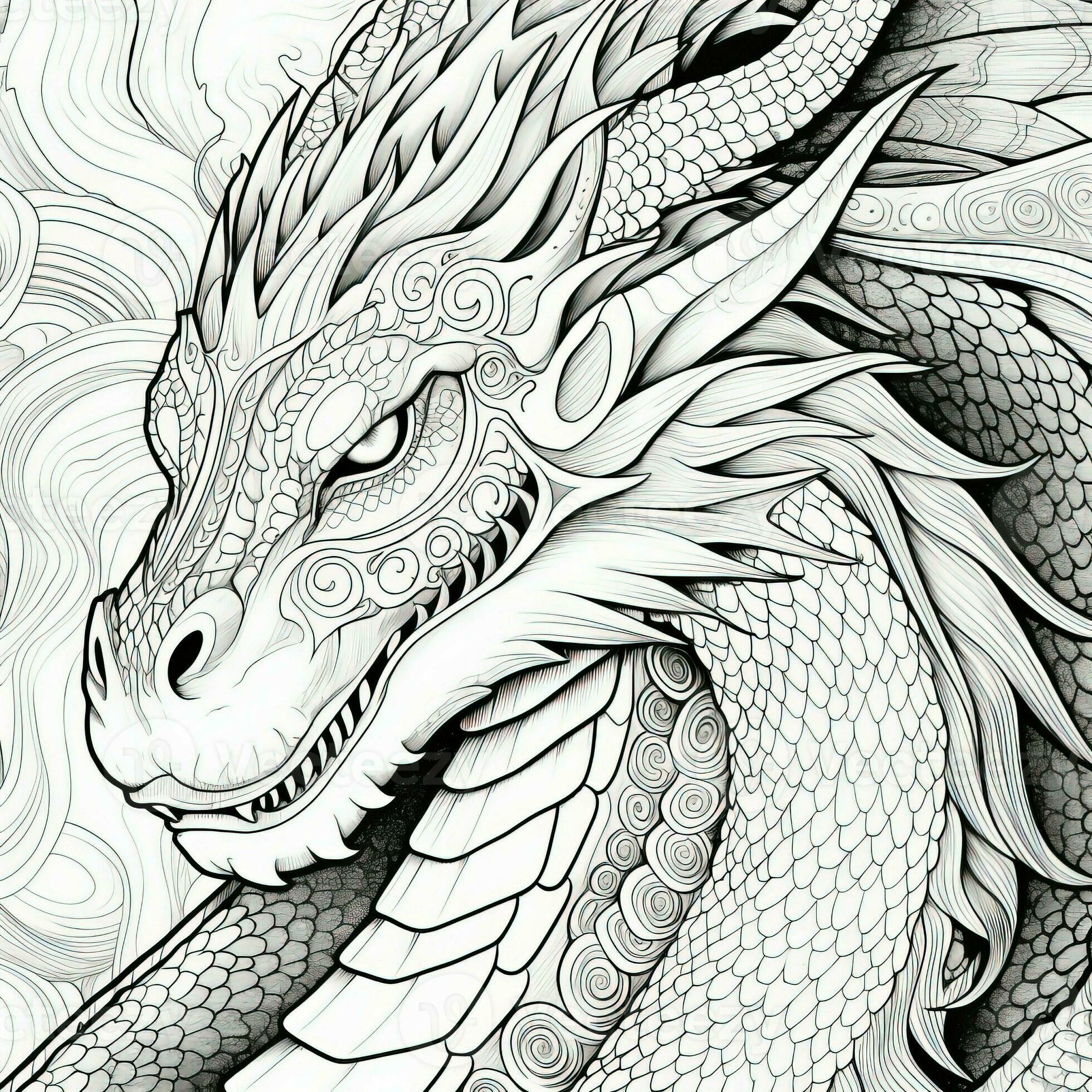 Dragon Coloring Pages for Adults Unique 150