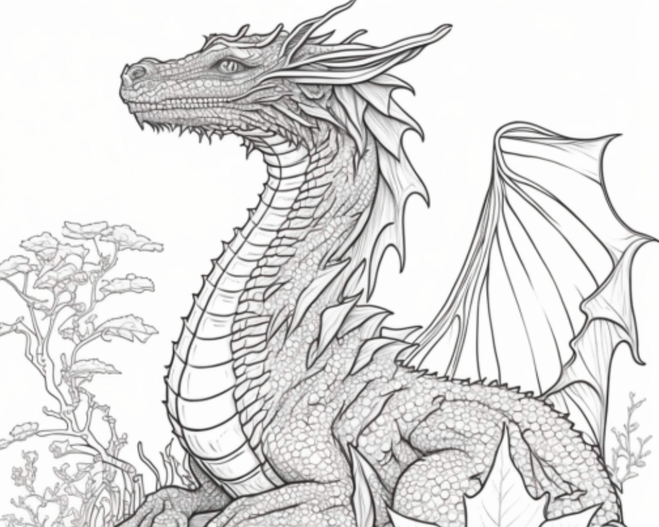 Dragon Coloring Pages for Adults Unique 151