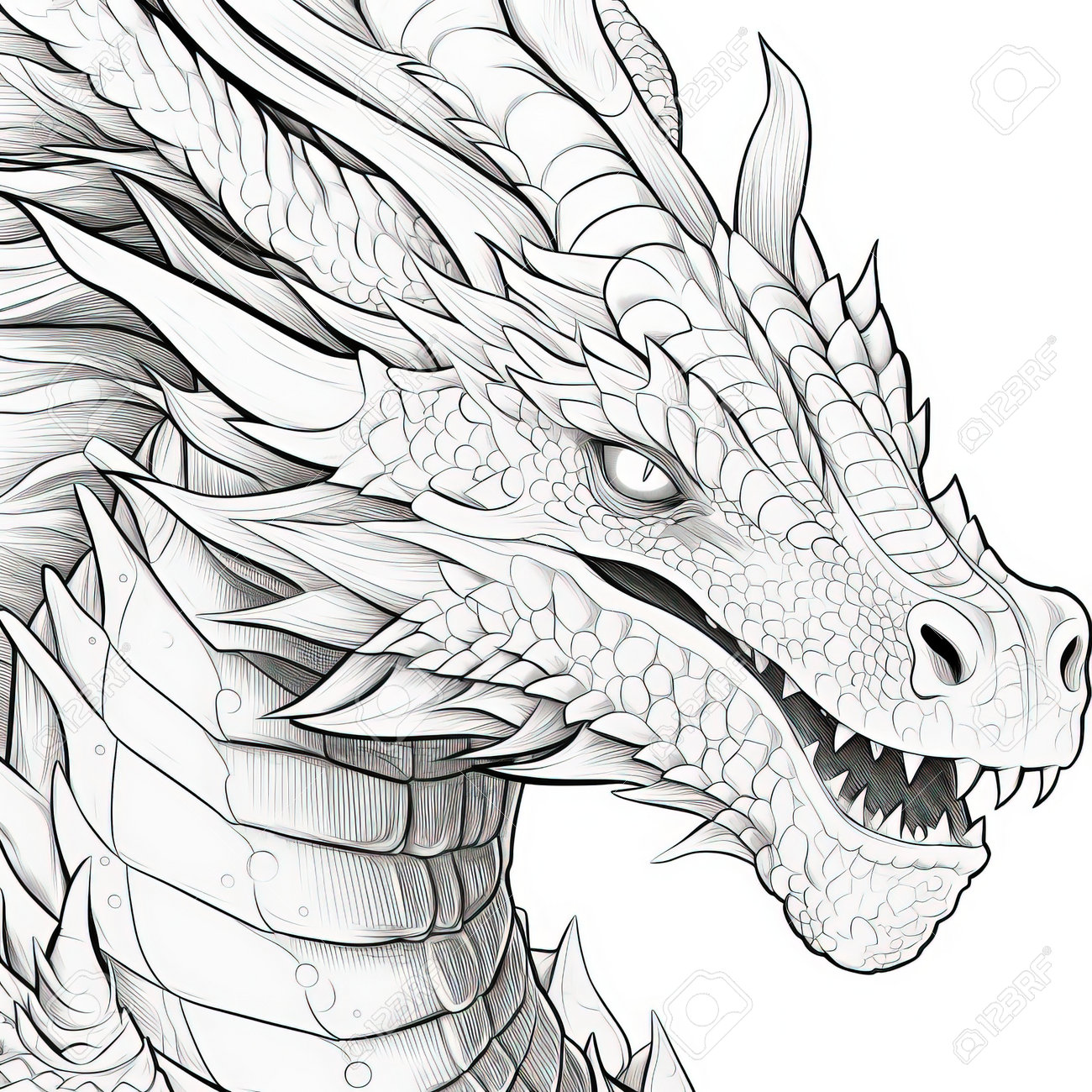 Dragon Coloring Pages for Adults Unique 157