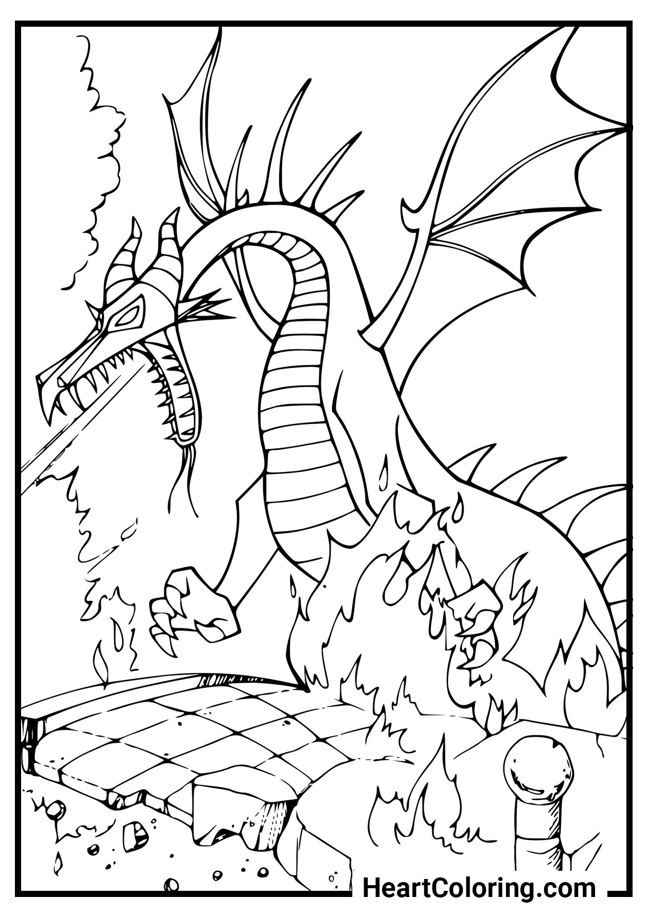Dragon Coloring Pages for Adults Unique 199