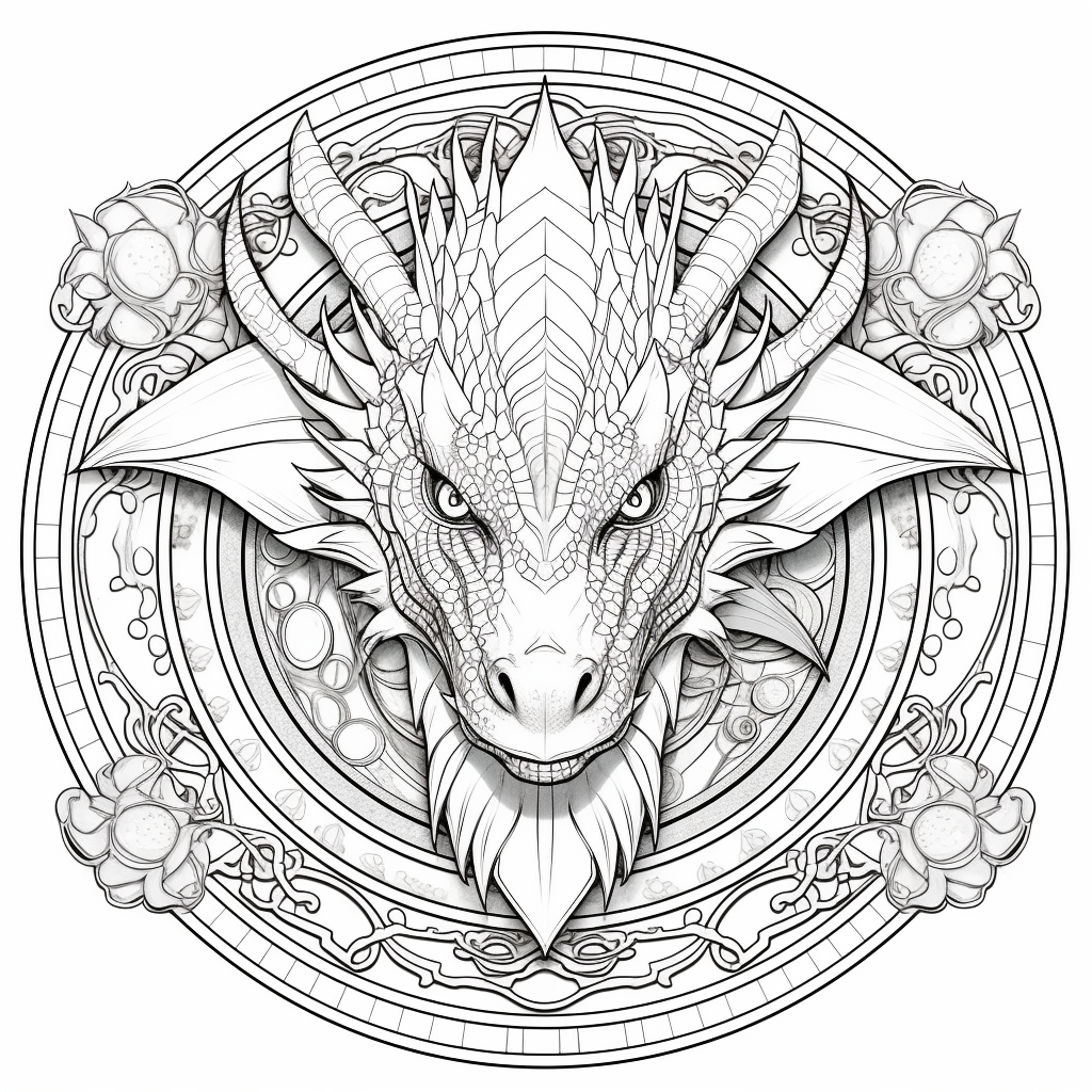 Dragon Coloring Pages for Adults Unique 67