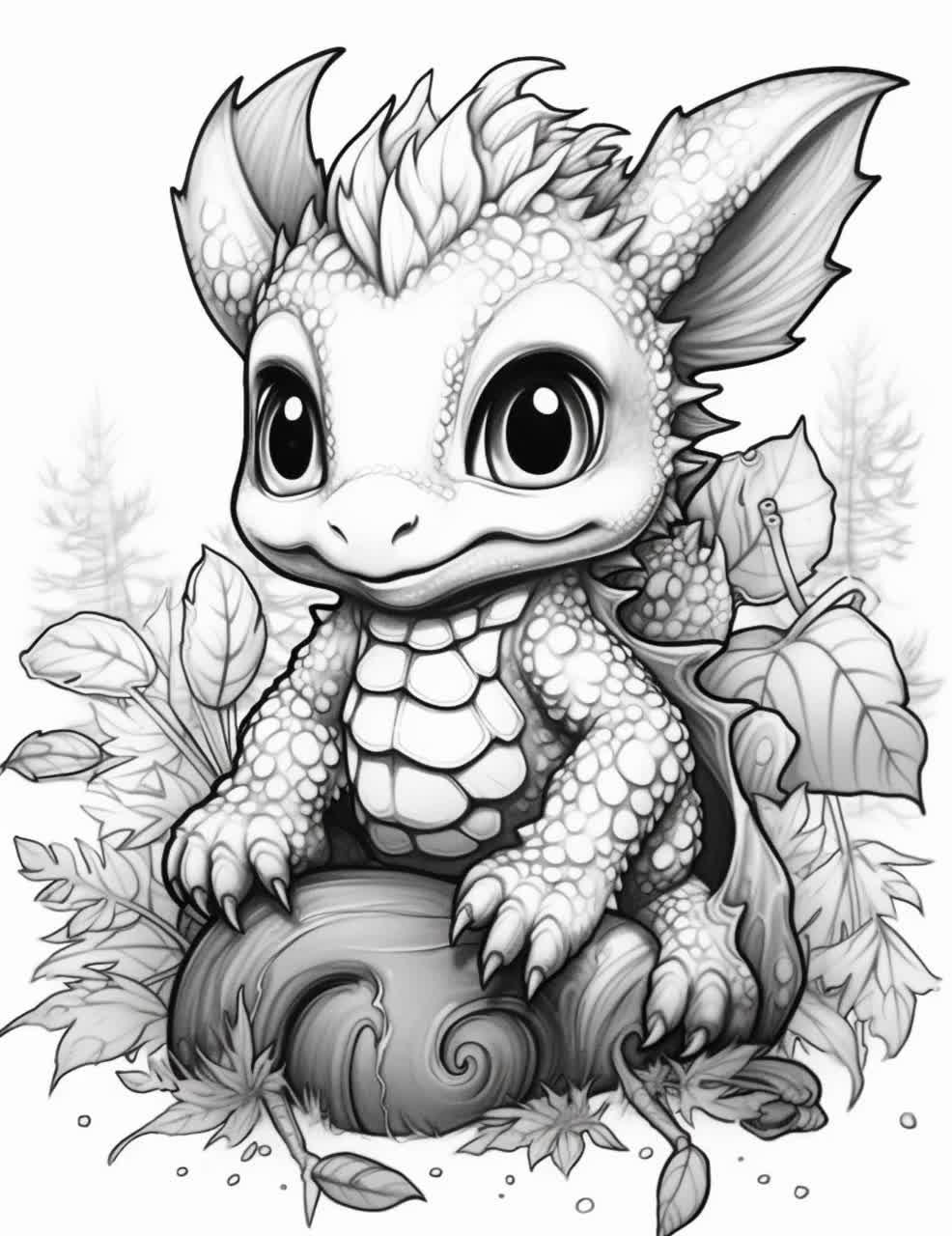 Dragon Coloring Pages for Adults Unique 68