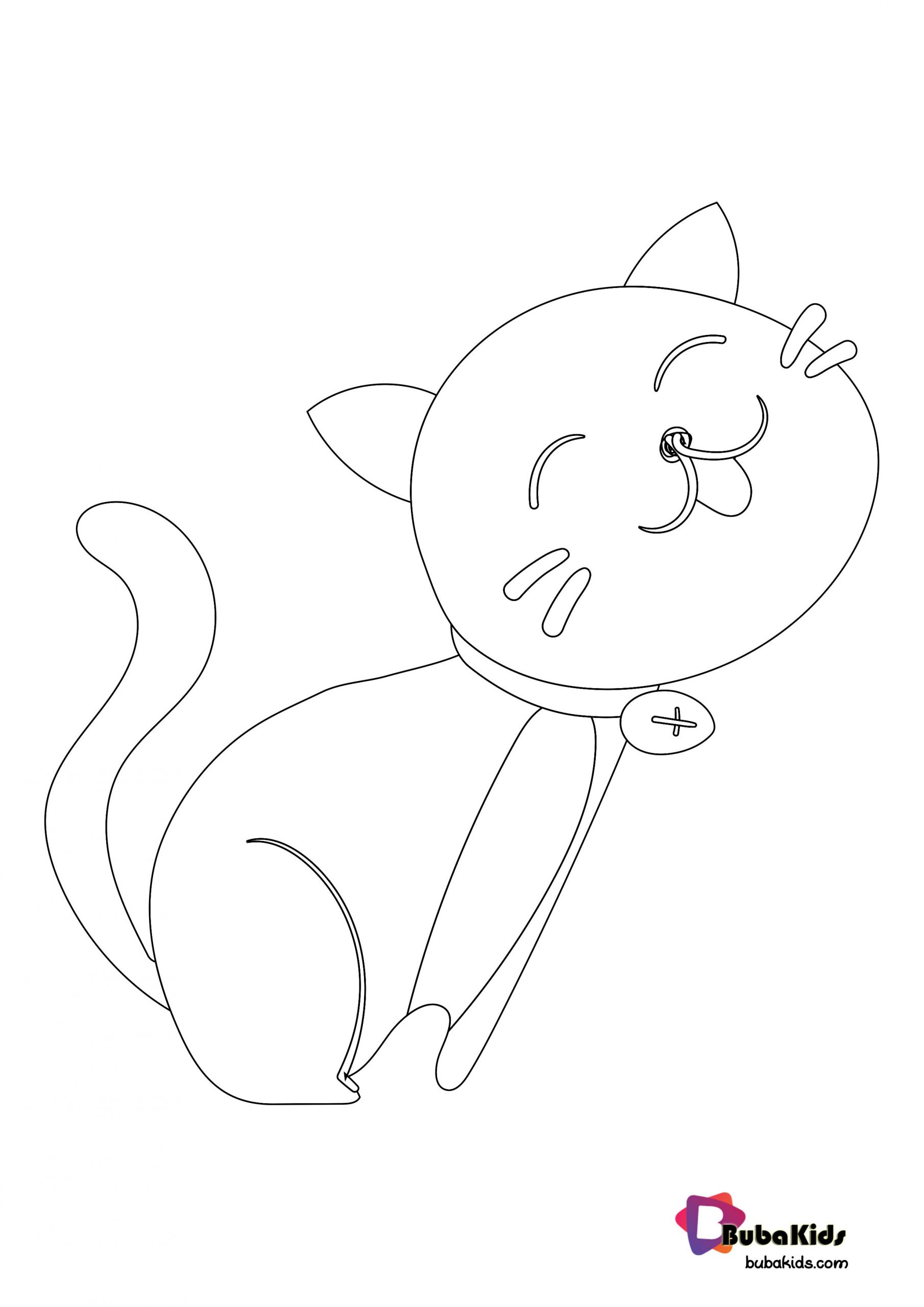 Kitten Coloring Pages Free Printable 108