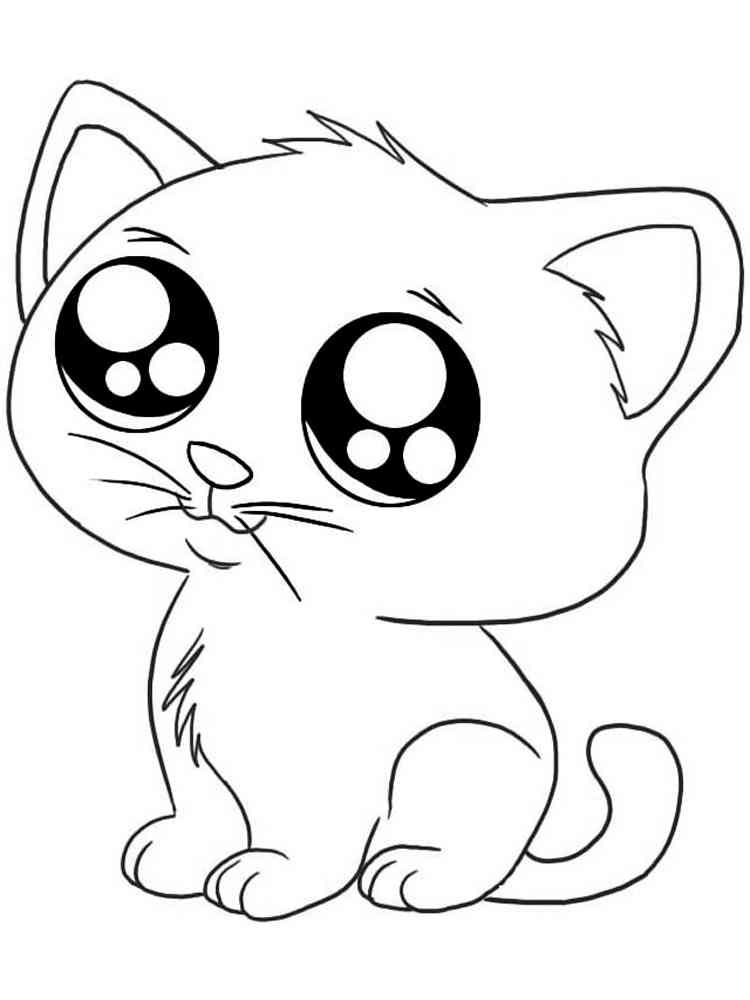 Kitten Coloring Pages Free Printable 109