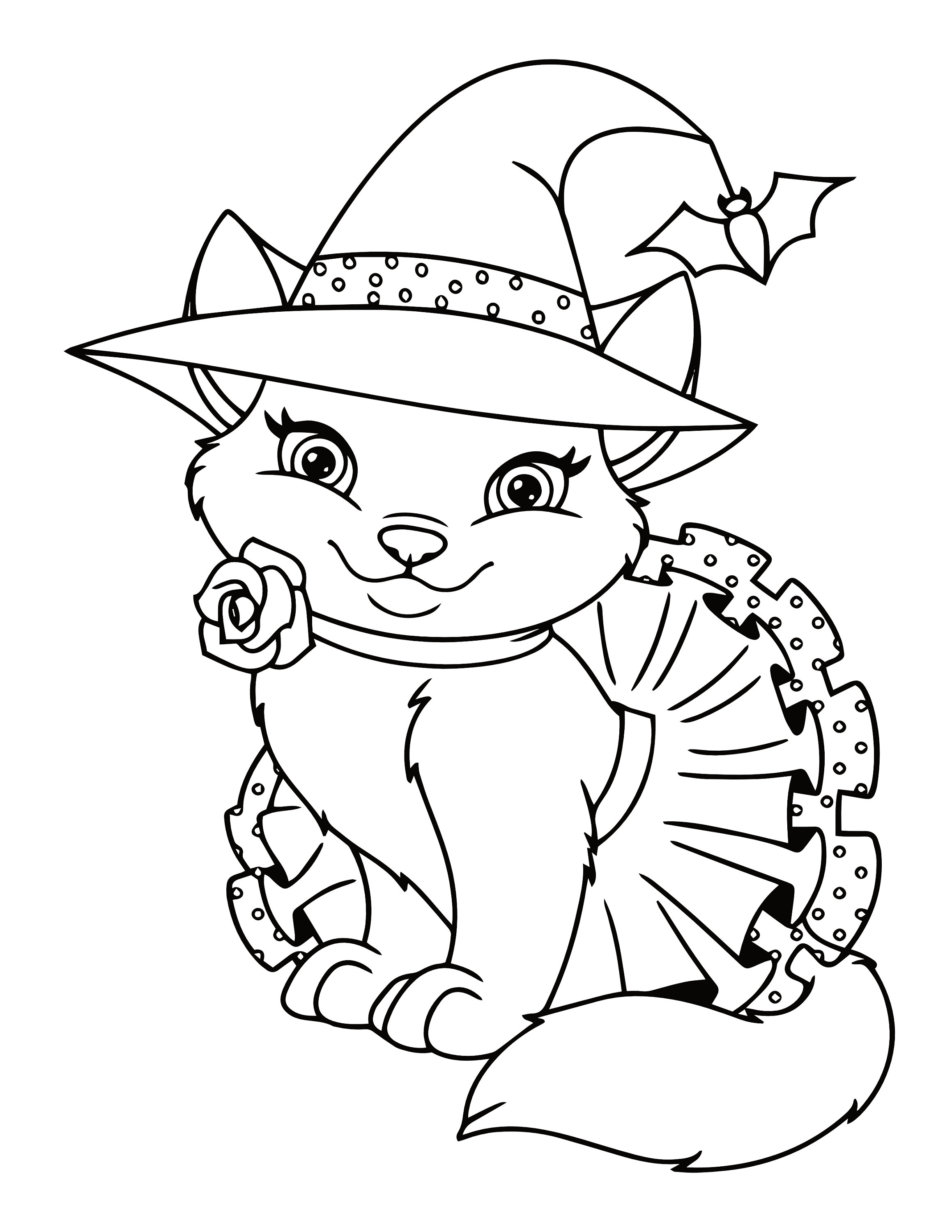 Kitten Coloring Pages Free Printable 120