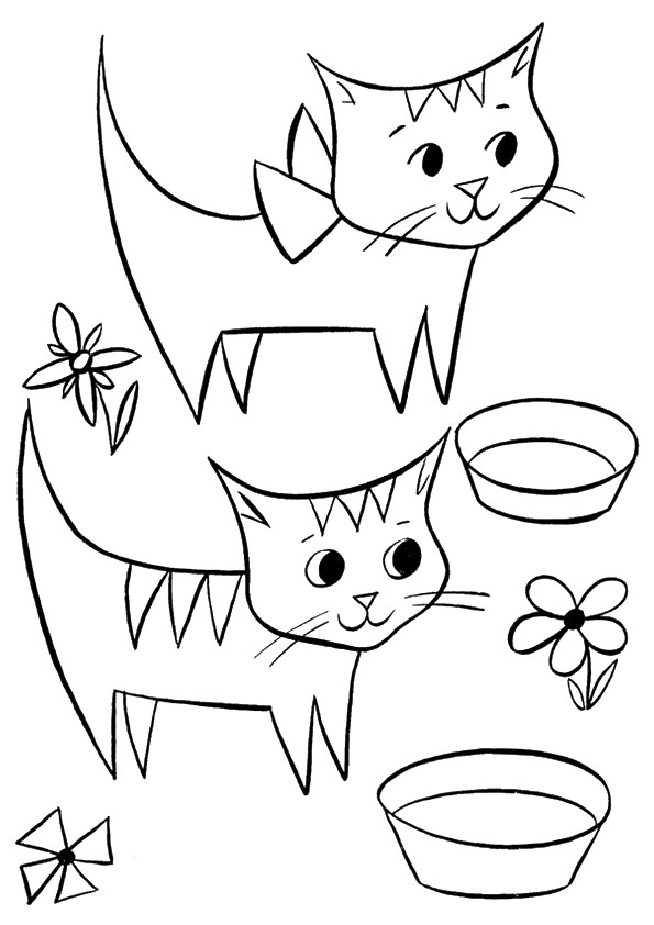 Kitten Coloring Pages Free Printable 25