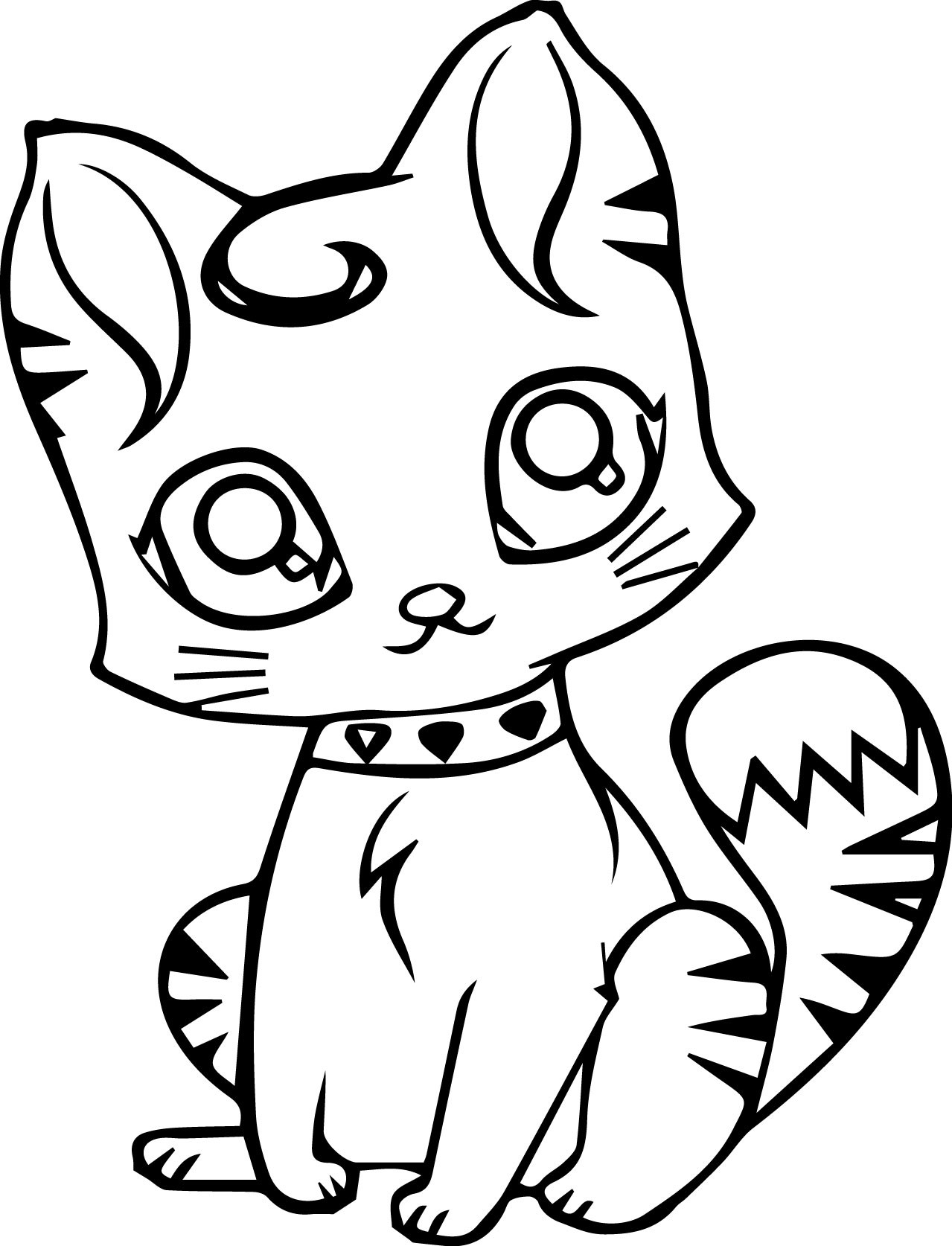 Kitten Coloring Pages Free Printable 70