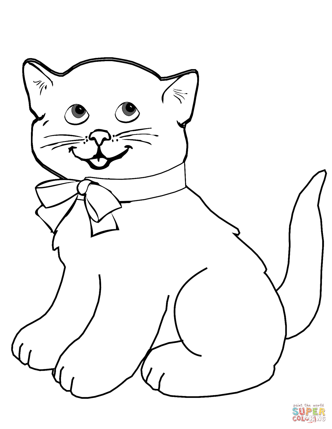 Kitten Coloring Pages Free Printable 92