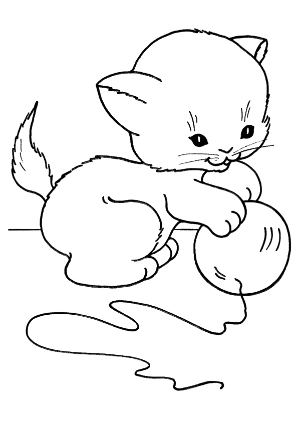 Kitten Coloring Pages Free Printable 93