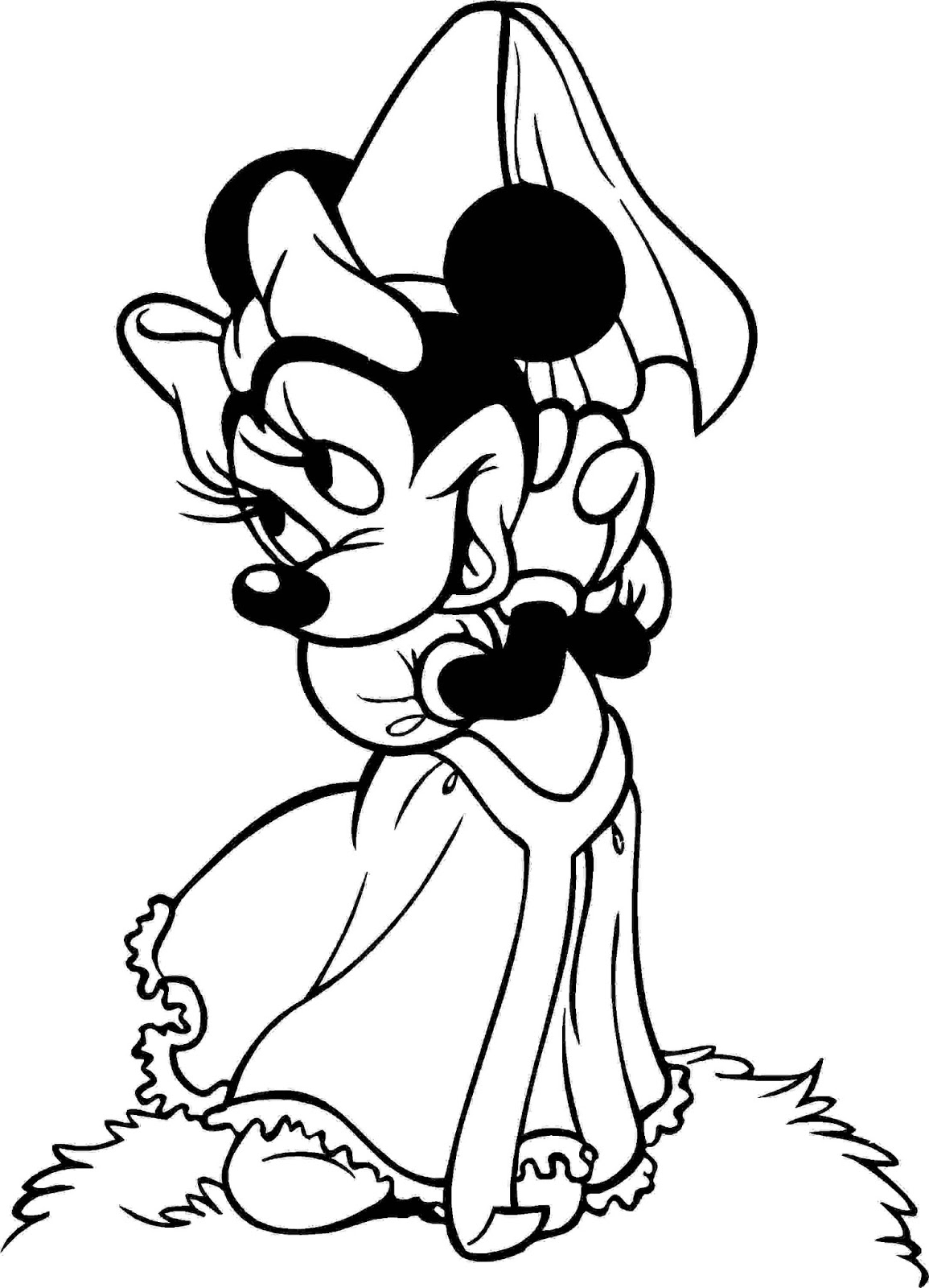 Minnie Mouse Coloring Pages Printables 2
