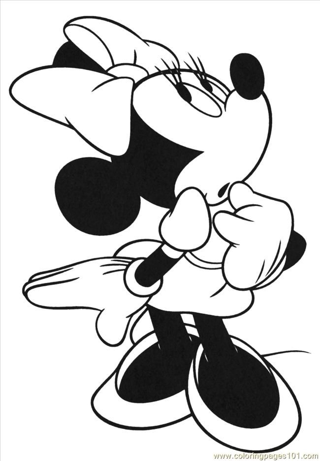 Minnie Mouse Coloring Pages Printables 3