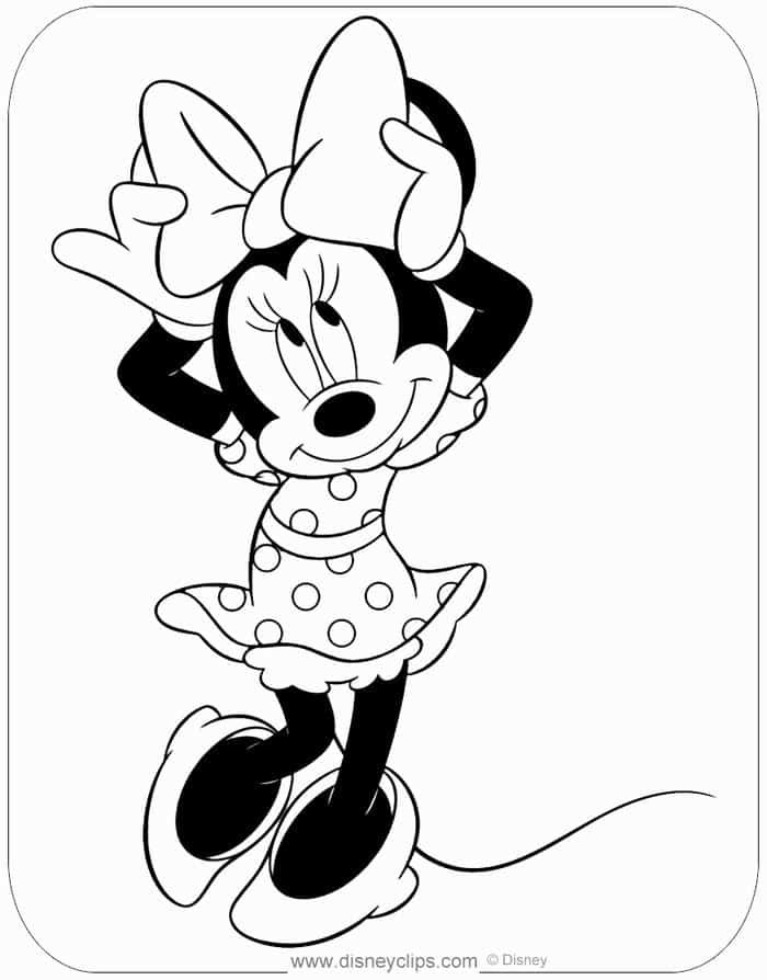 Minnie Mouse Coloring Pages Printables 31