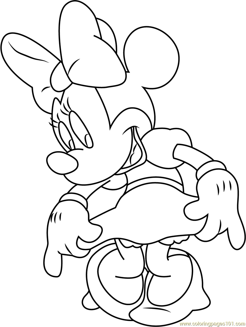 Minnie Mouse Coloring Pages Printables 32