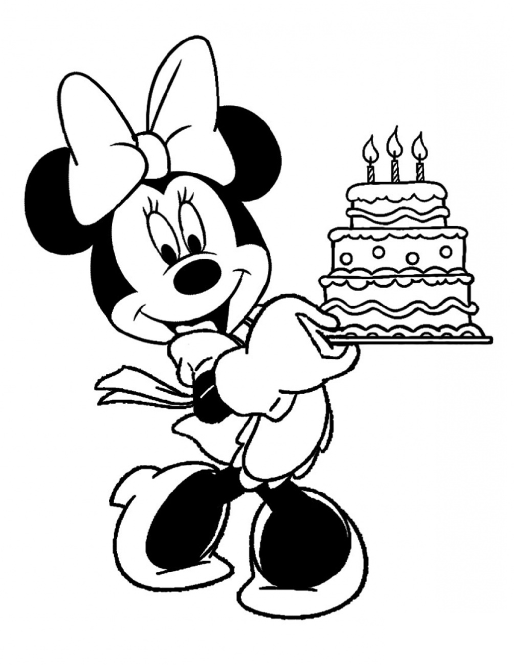 Minnie Mouse Coloring Pages Printables 33