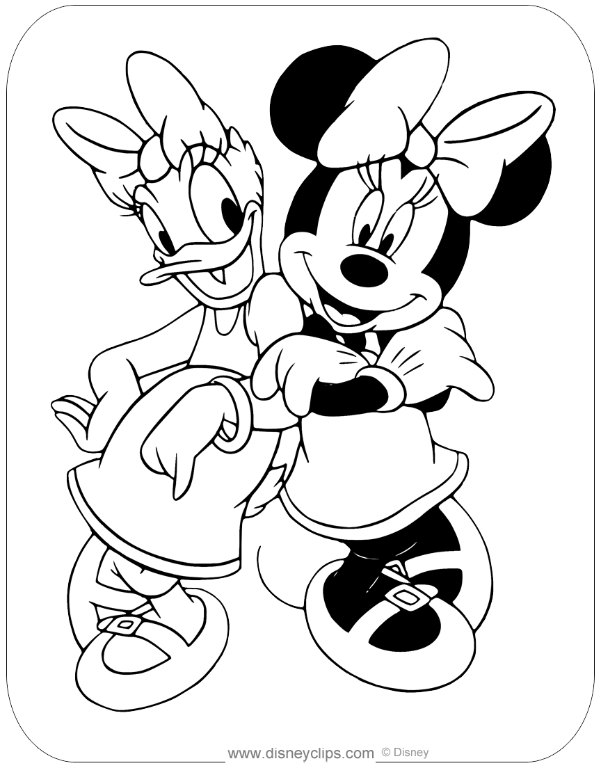 Minnie Mouse Coloring Pages Printables 68