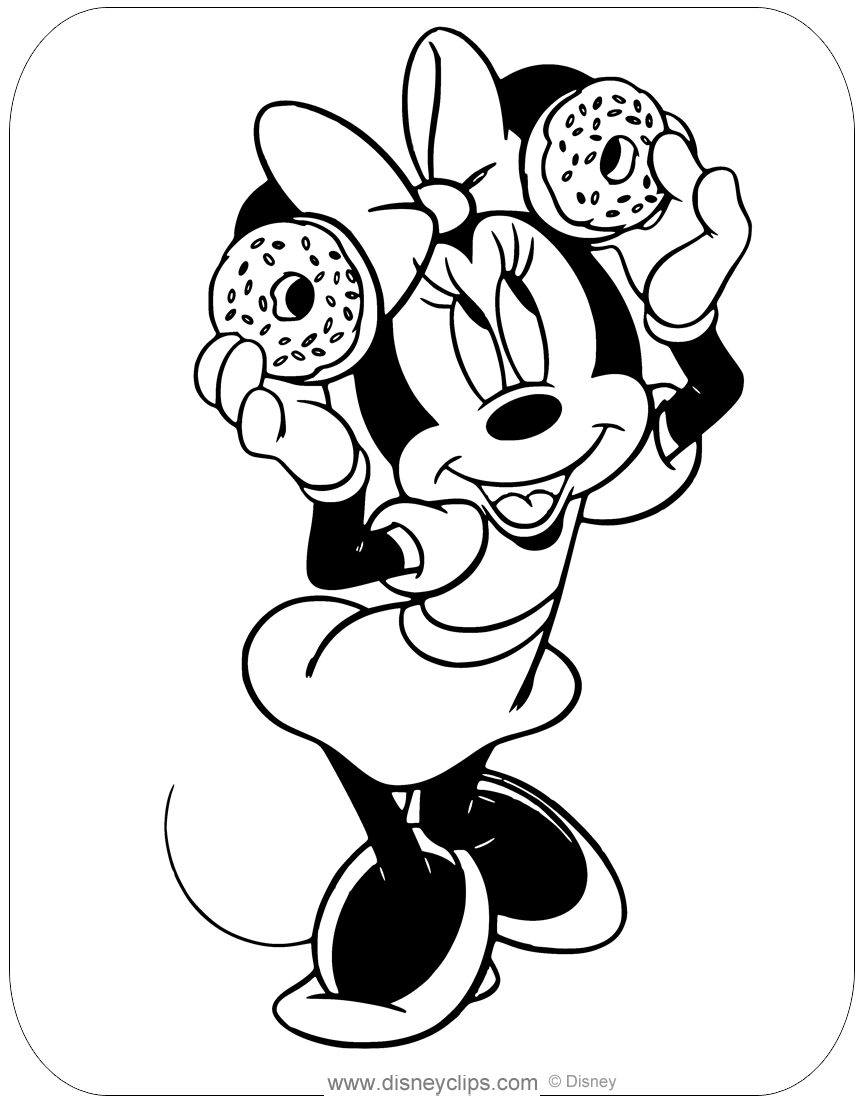 Minnie Mouse Coloring Pages Printables 81