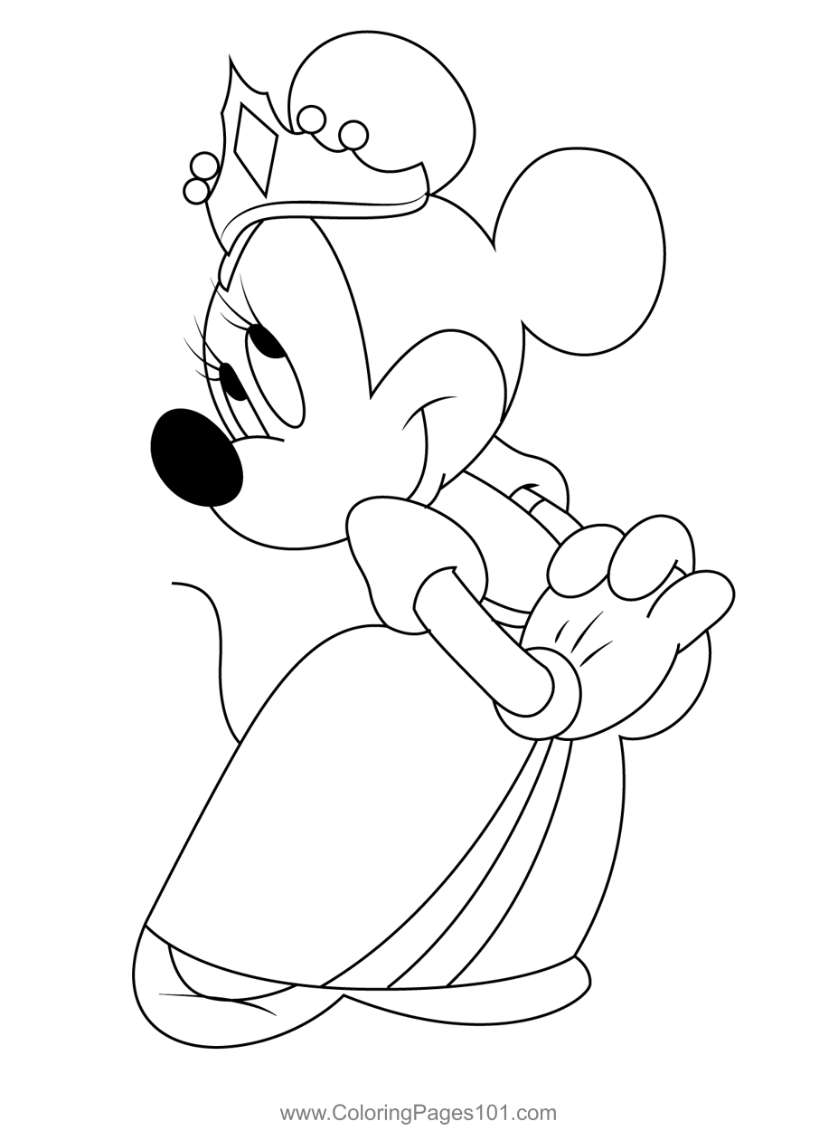 Minnie Mouse Coloring Pages Printables 85