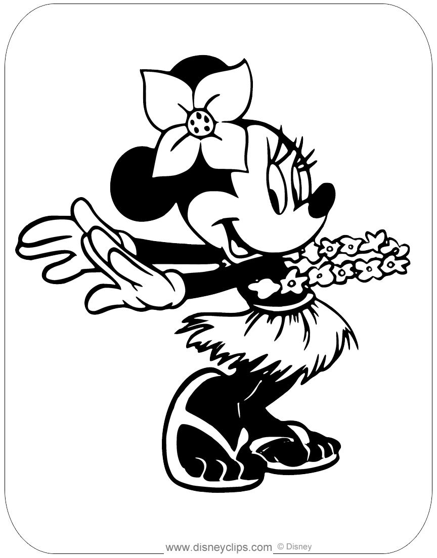 Minnie Mouse Coloring Pages Printables 86