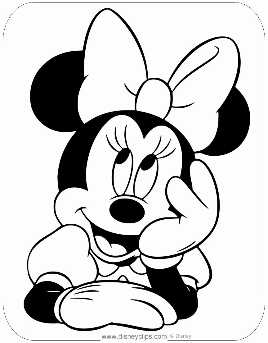 Minnie Mouse Coloring Pages Printables 90