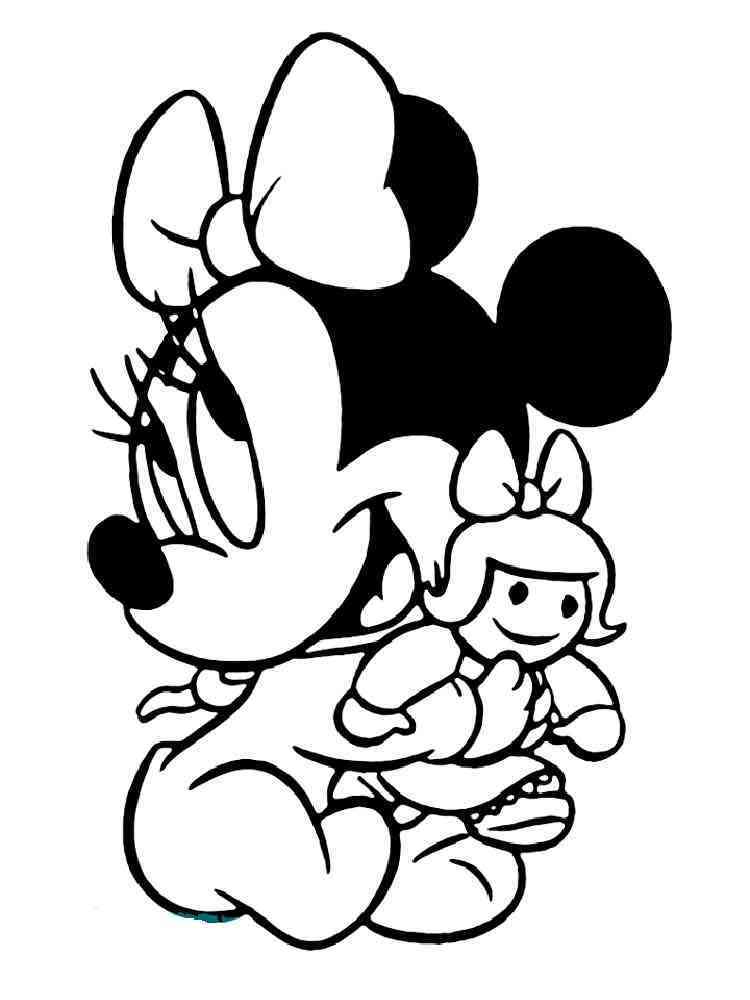 Minnie Mouse Coloring Pages Printables 93