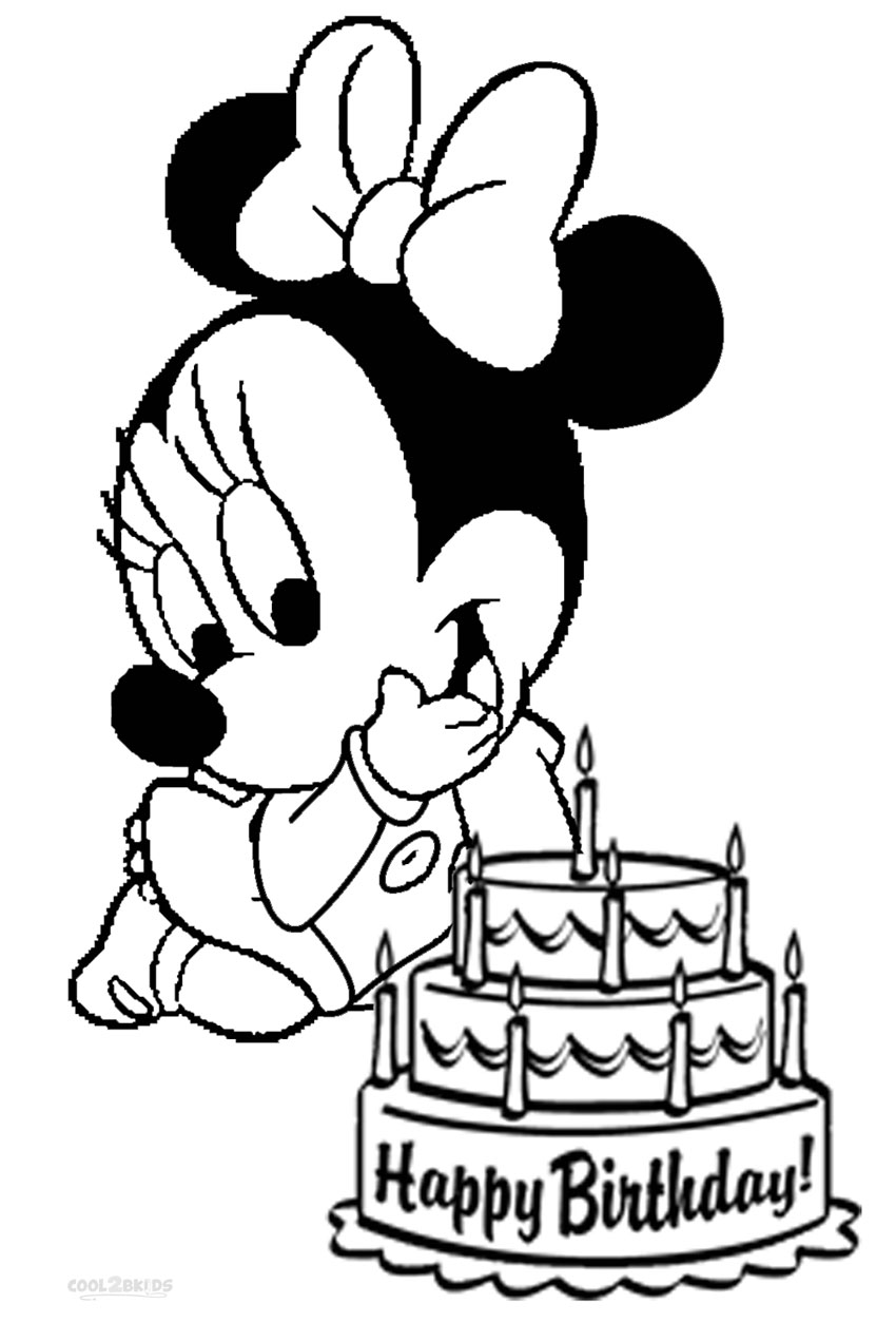 Minnie Mouse Coloring Pages Printables 94