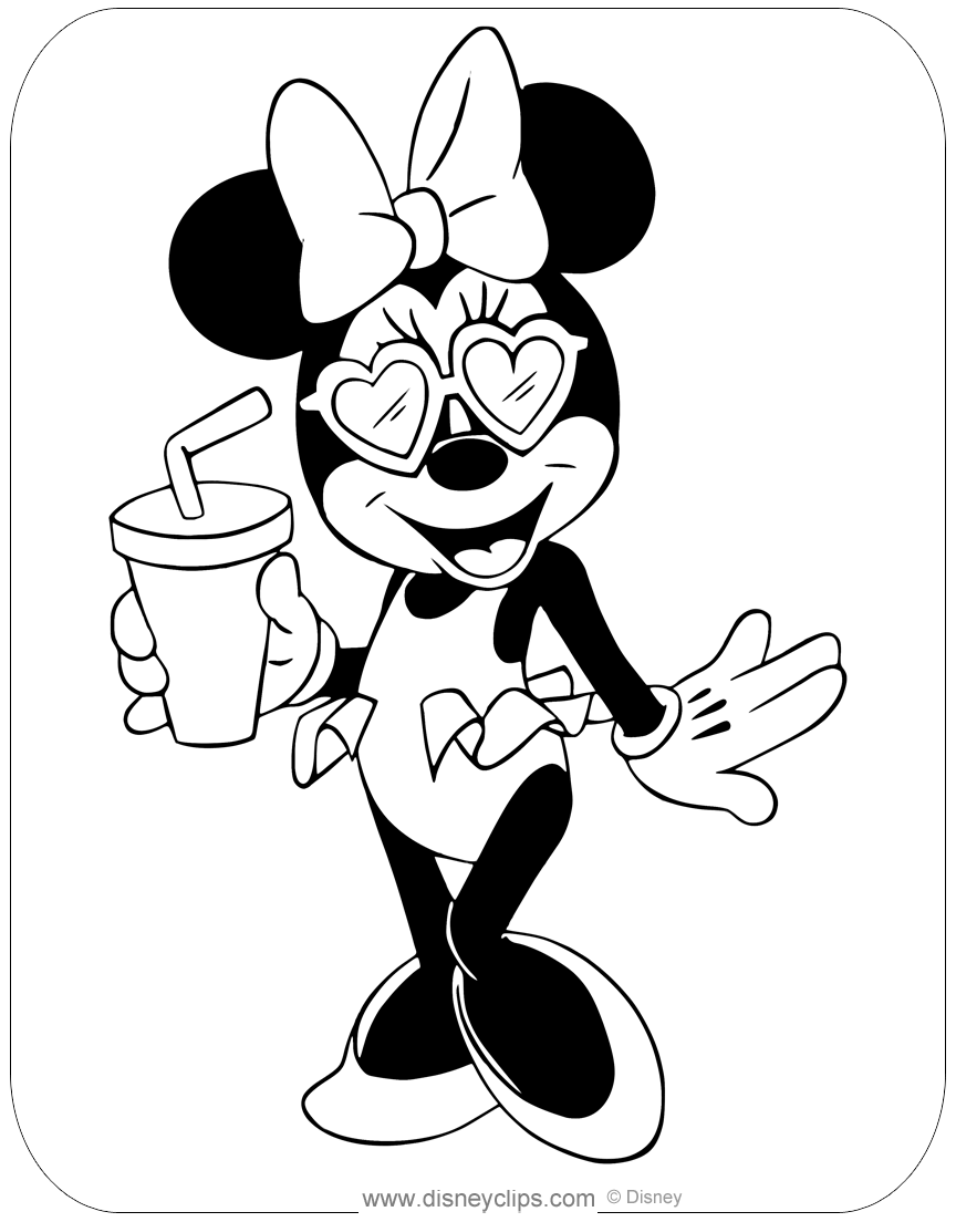 Minnie Mouse Coloring Pages Printables 95