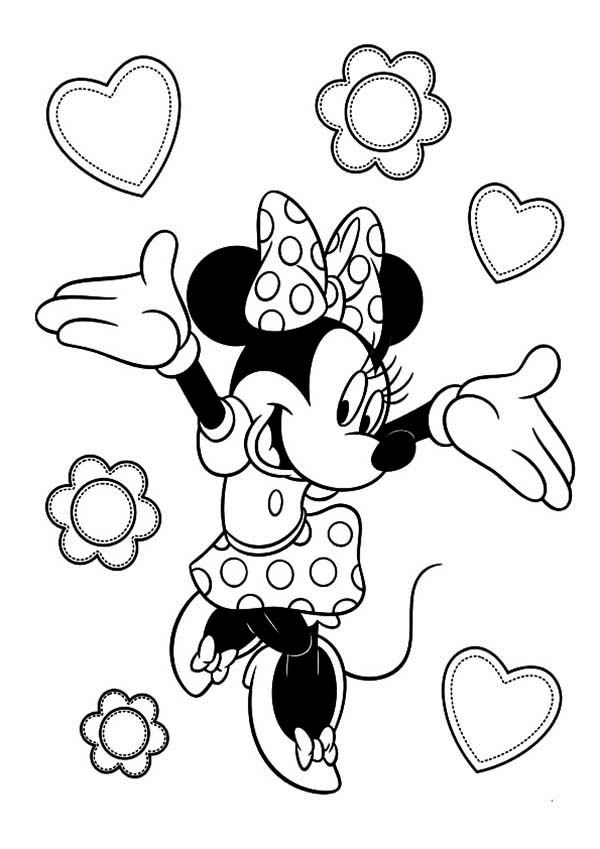 Minnie Mouse Coloring Pages Printables 96