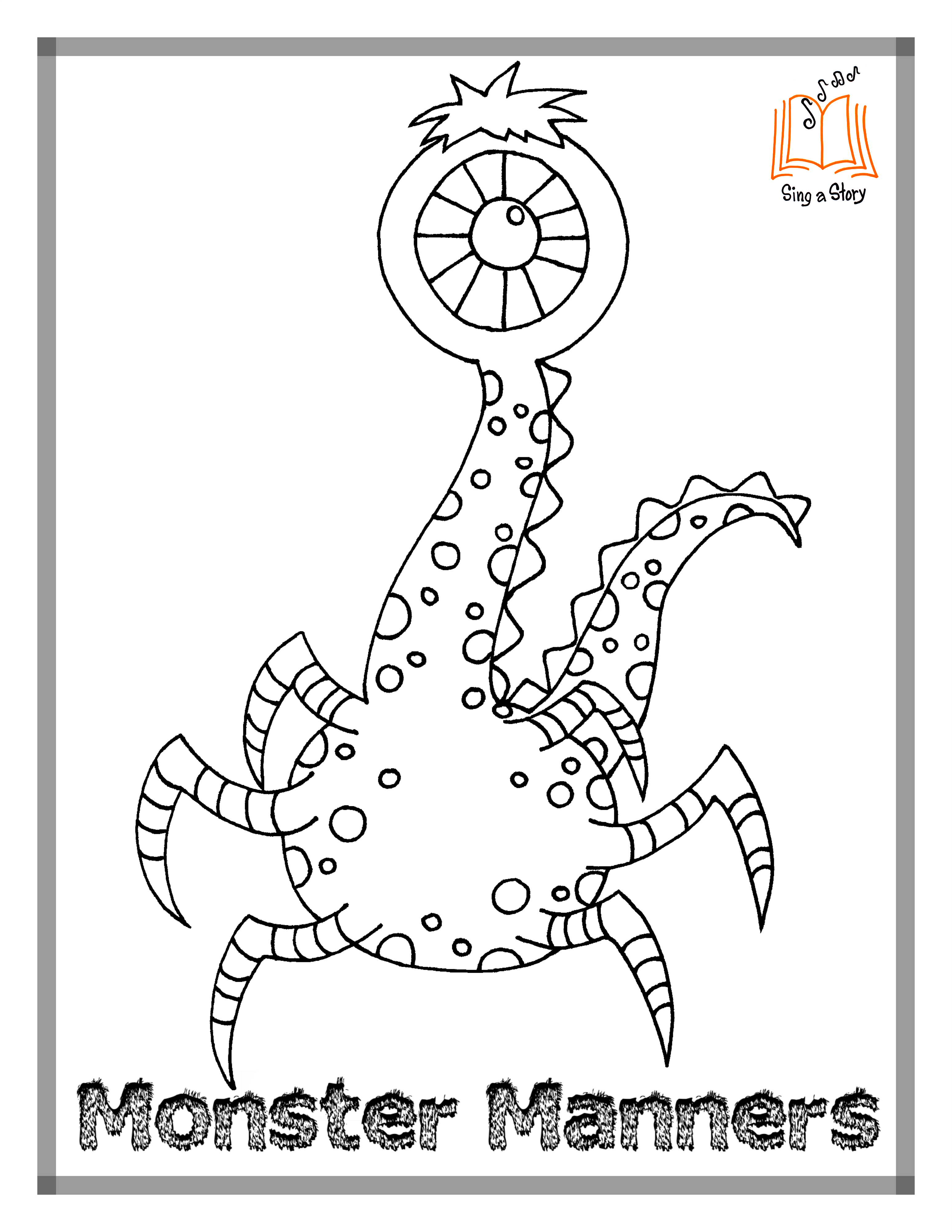 Monster Coloring Pages Printables 10