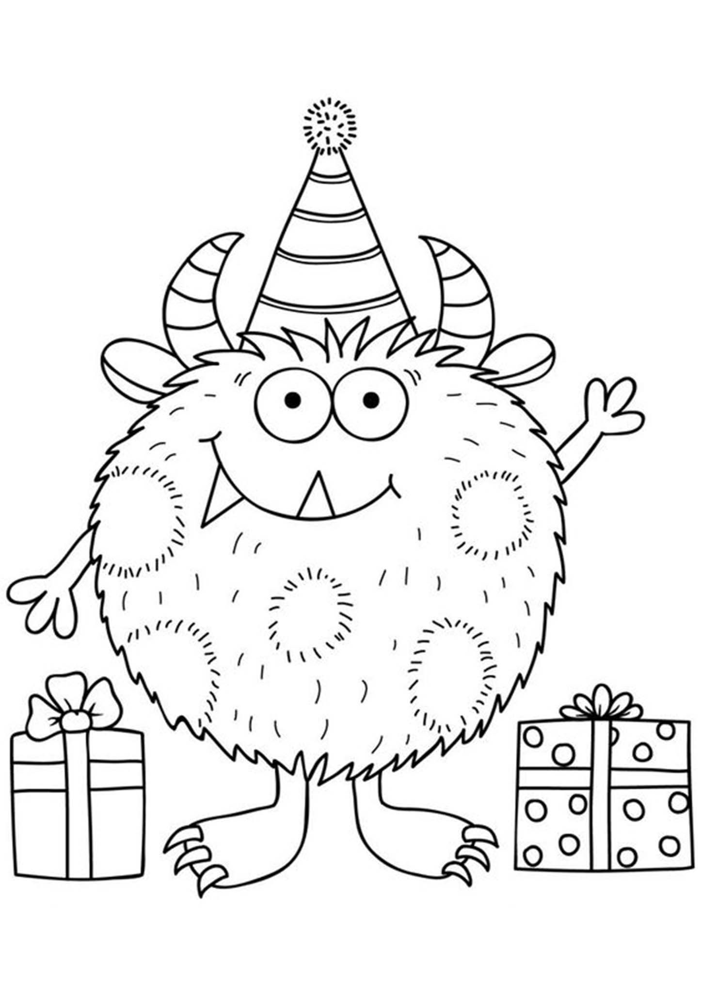 Monster Coloring Pages Printables 100