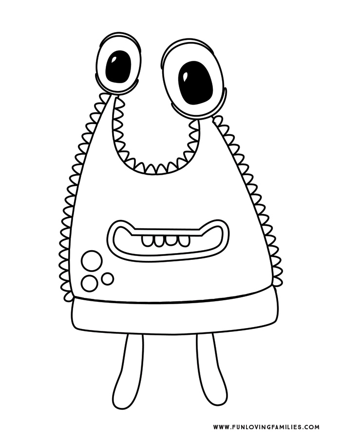 Monster Coloring Pages Printables 103