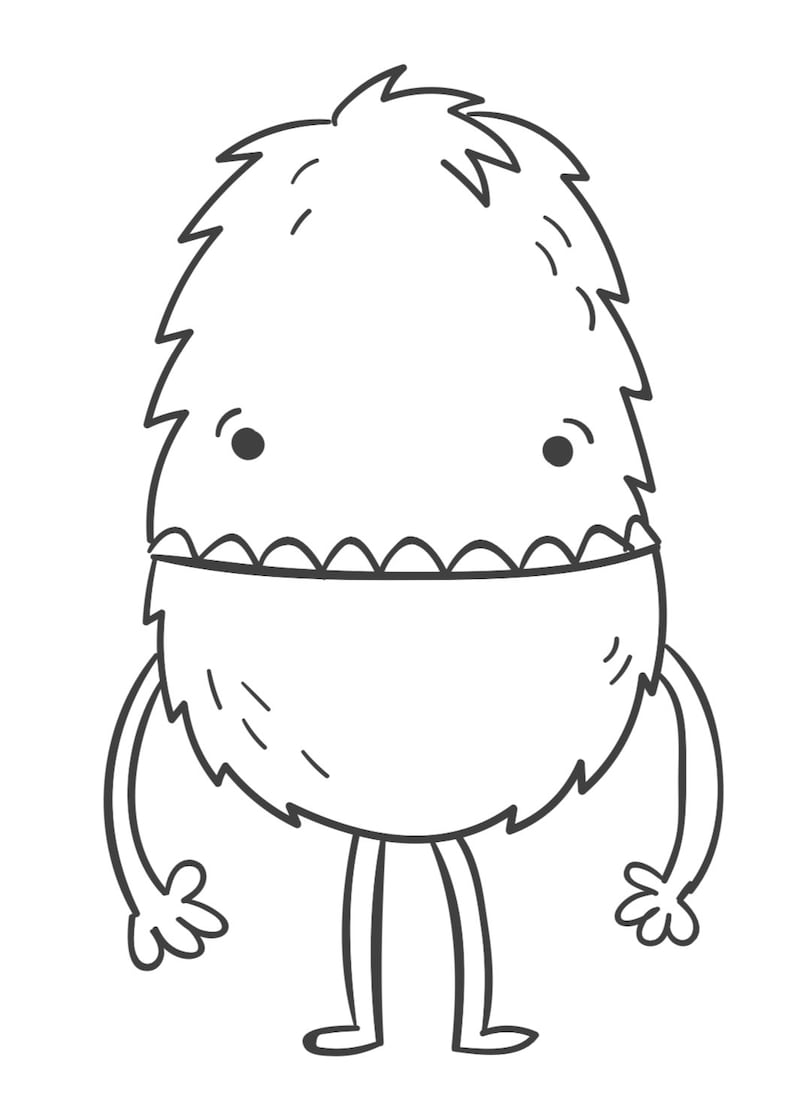 Monster Coloring Pages Printables 134