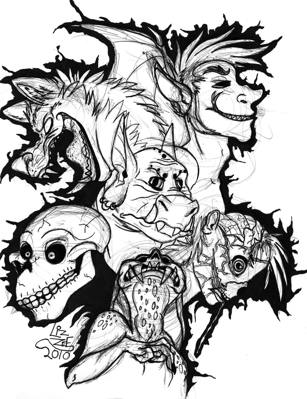 Monster Coloring Pages Printables 136