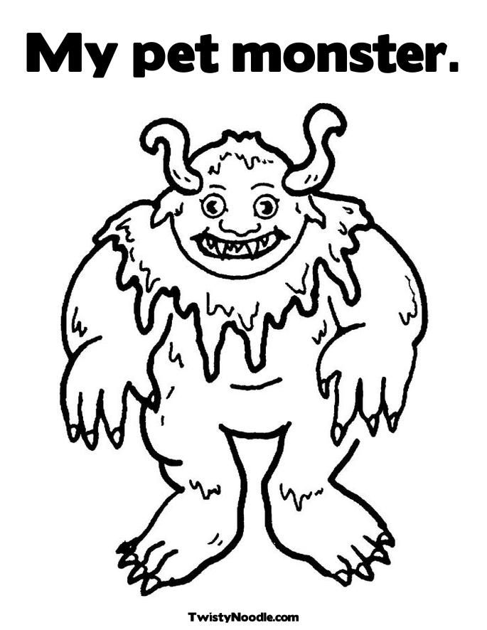 Monster Coloring Pages Printables 142