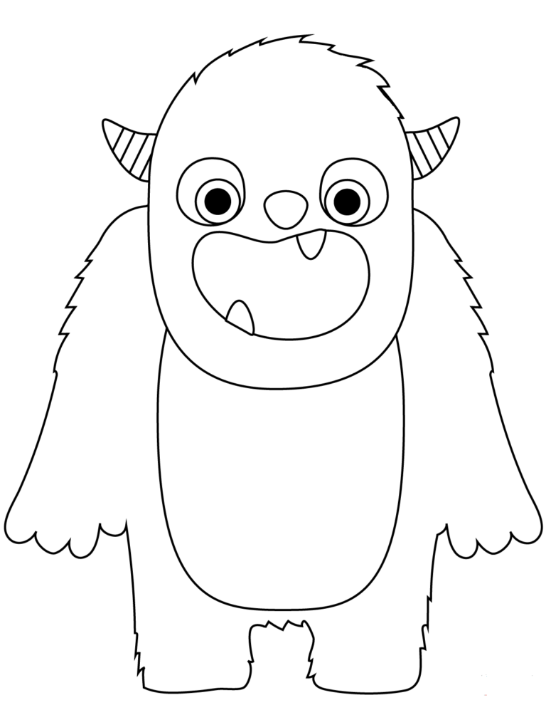 Monster Coloring Pages Printables 4