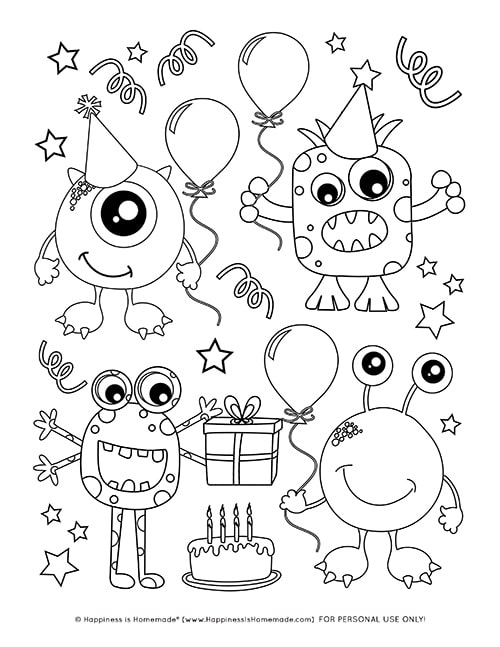 Monster Coloring Pages Printables 50