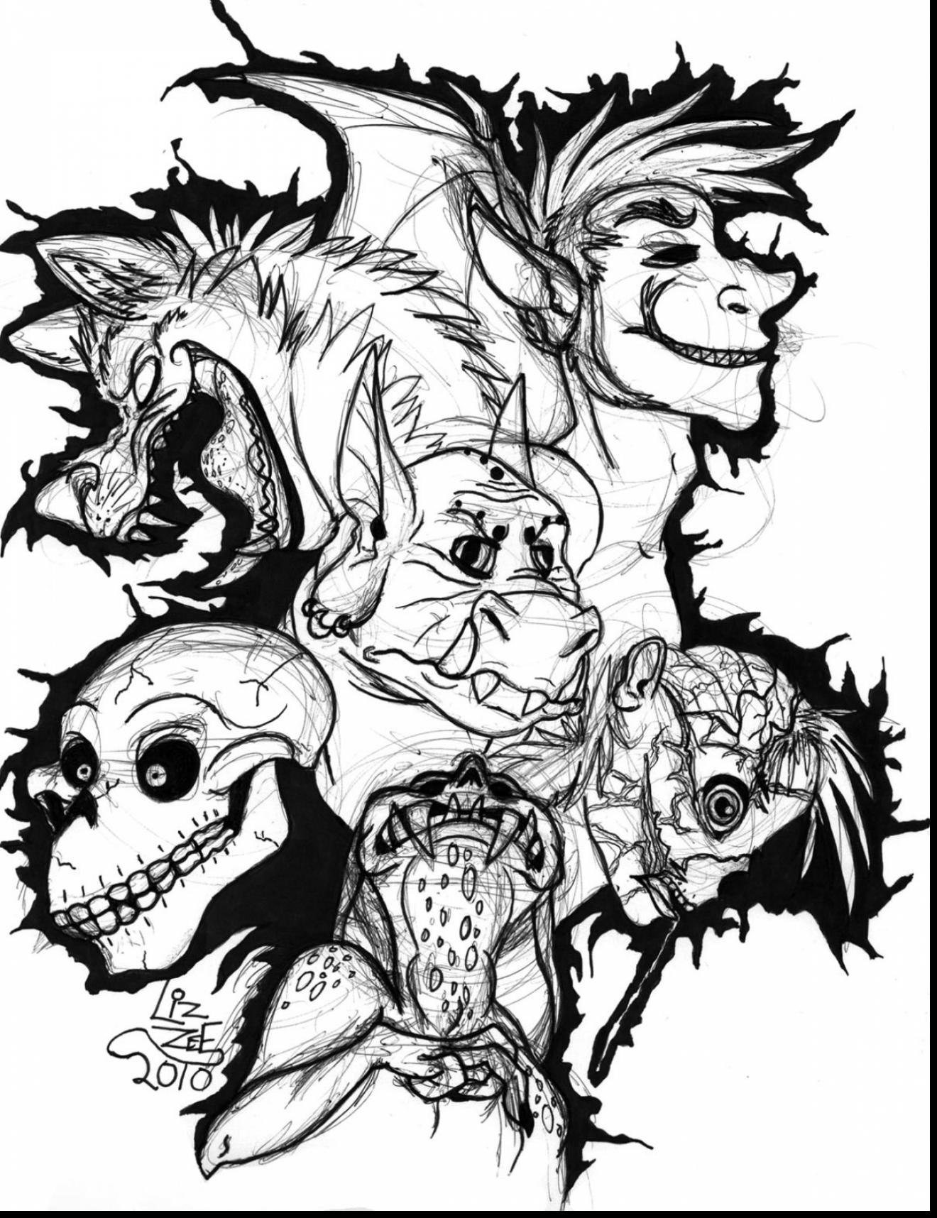 Monster Coloring Pages Printables 6