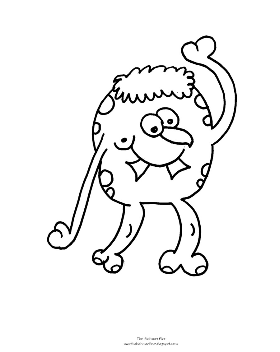 Monster Coloring Pages Printables 70